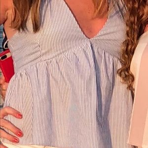 Zara stripped halter top